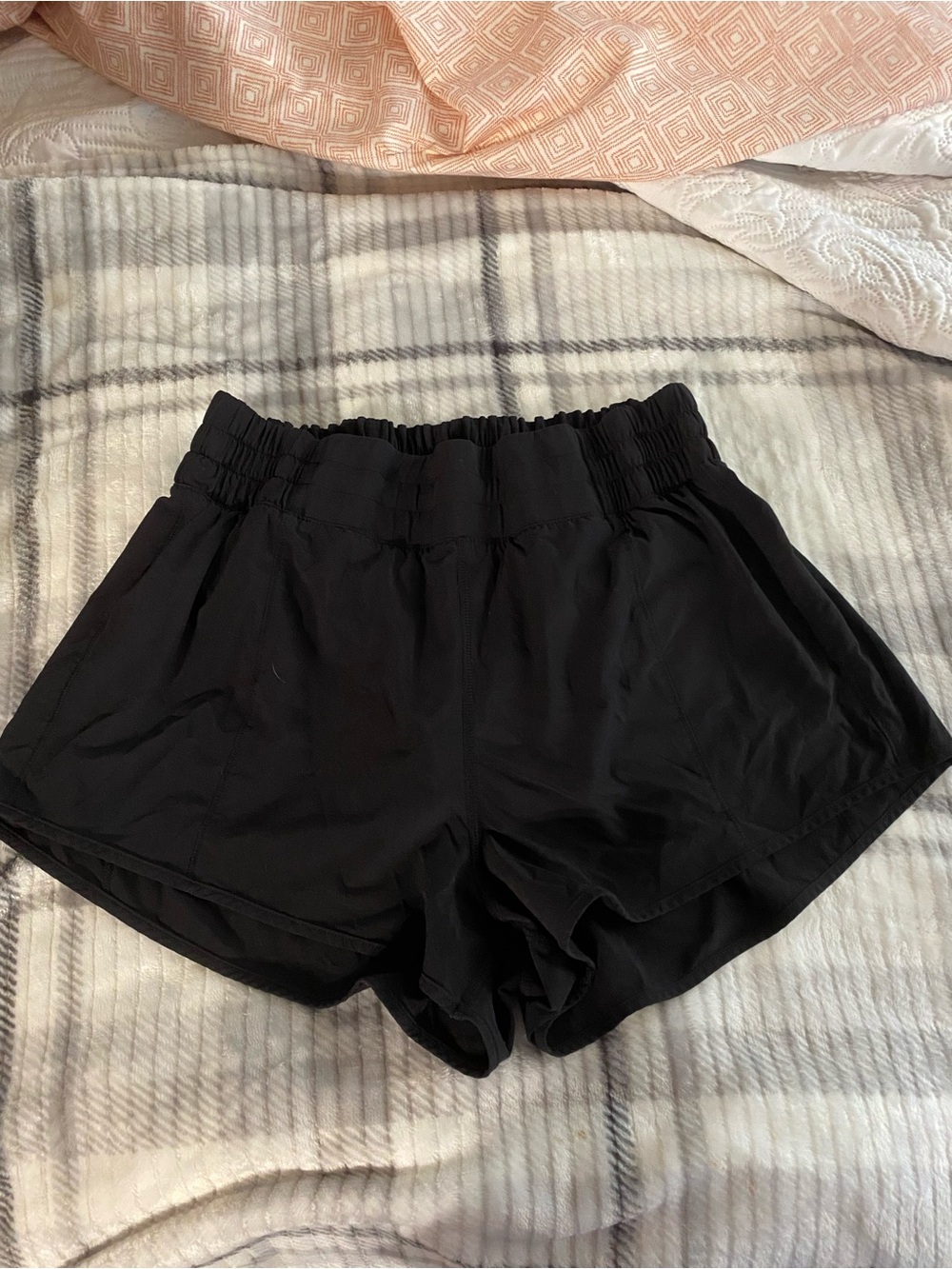 Black Women's Elastic Waist Shorts